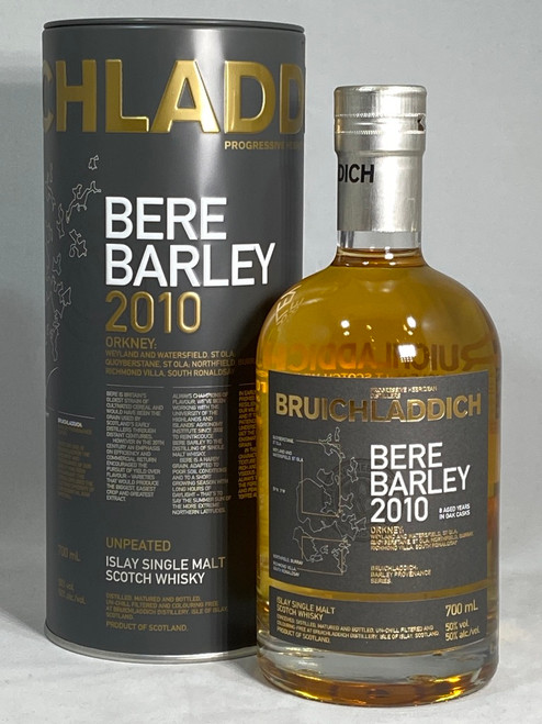 Bruichladdich Bere Barley 2010, Islay Single Malt Scotch Whisky, 700ml at 50% alc./vol. www.maltsandspirits.com/bruichladdich-bere-barley Bruichladdich Bere Barley 2010, Islay Single Malt Scotch Whisky, 700ml at 50% alc./vol. www.maltsandspirits.com/bruichladdich-bere-barley