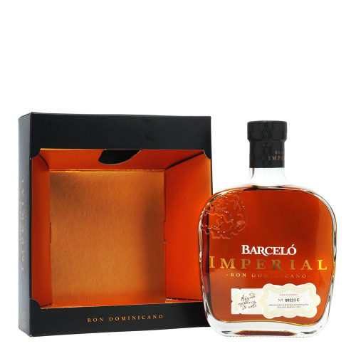 Barcelo Imperial Dominican Rum Bottle with Presentation Box.