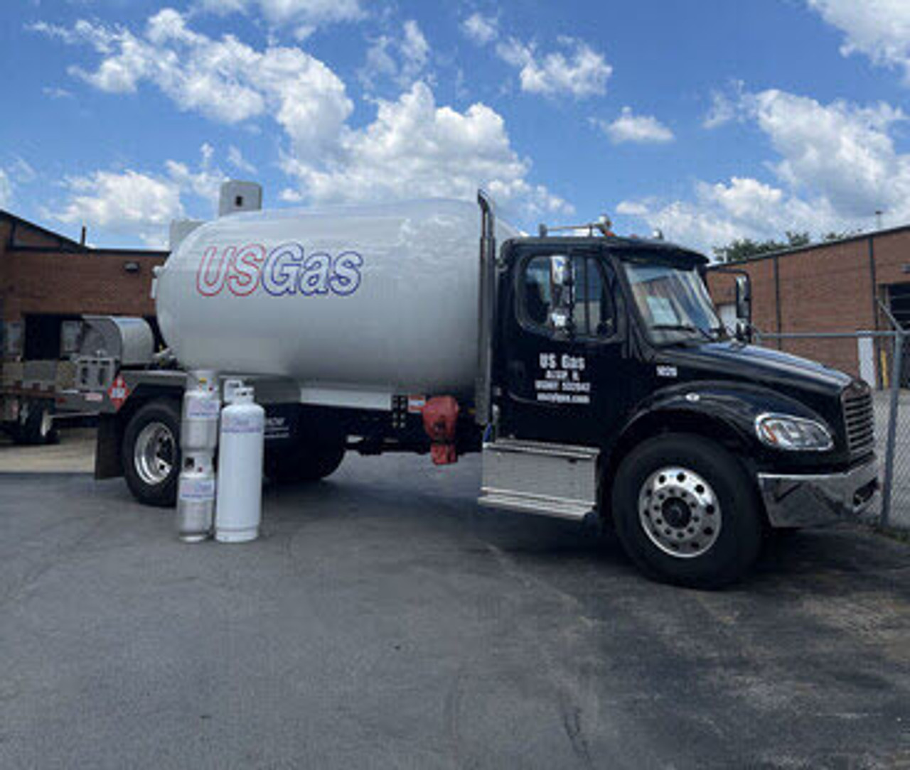A truck with the branding of USGAS