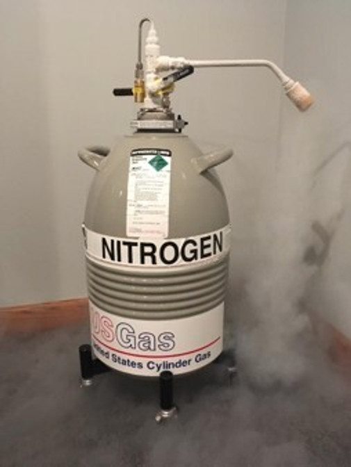 nitrogen gas tank