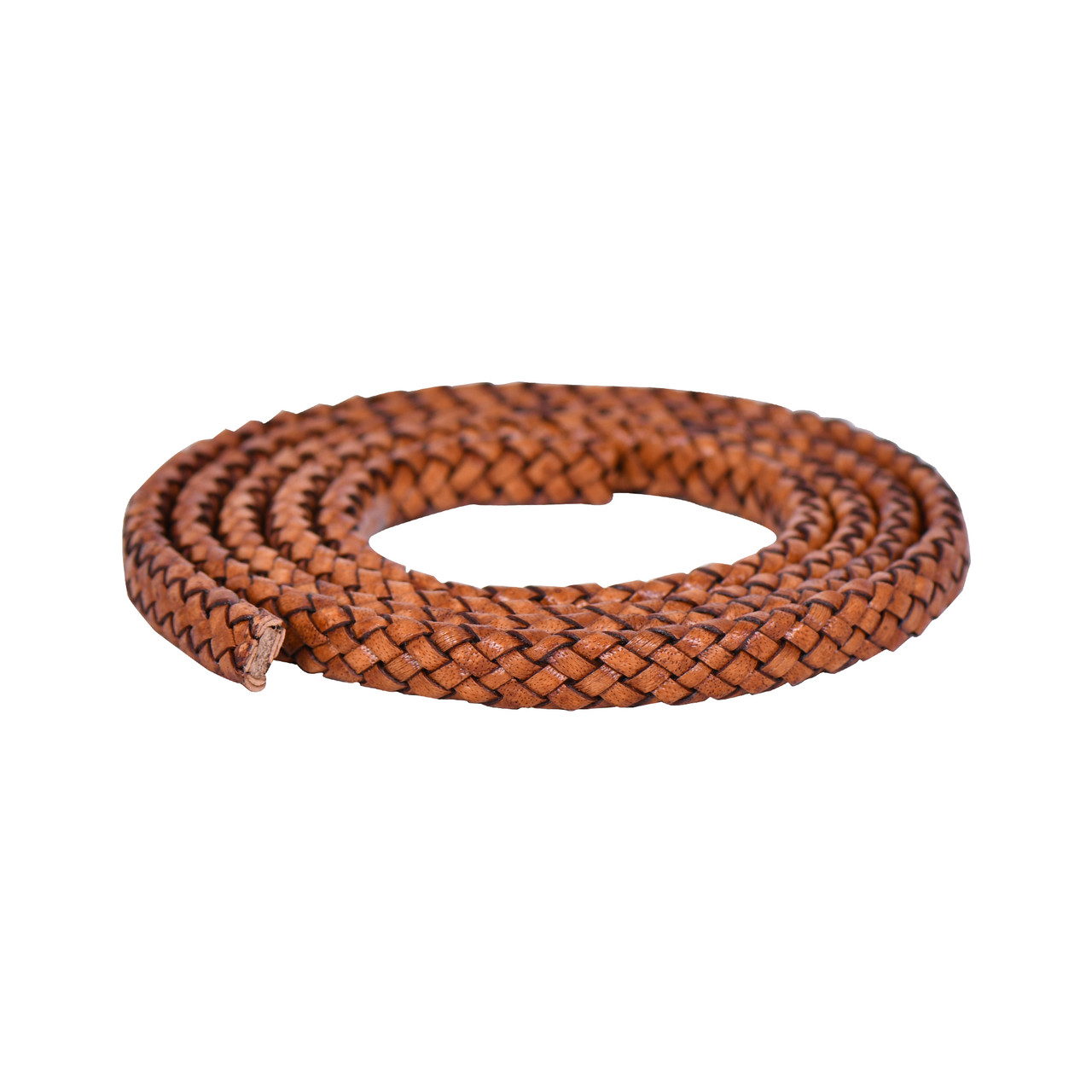 Xsotica Gypsy Kinte Flat Braided Bracelet Leather Cord 10 mm 1 Meter