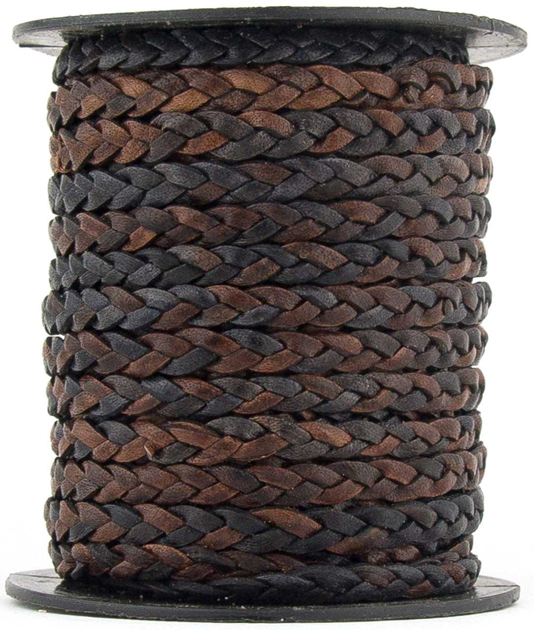 Xsotica Gypsy Sippa Natural Flat Braided Leather Cord 5 mm