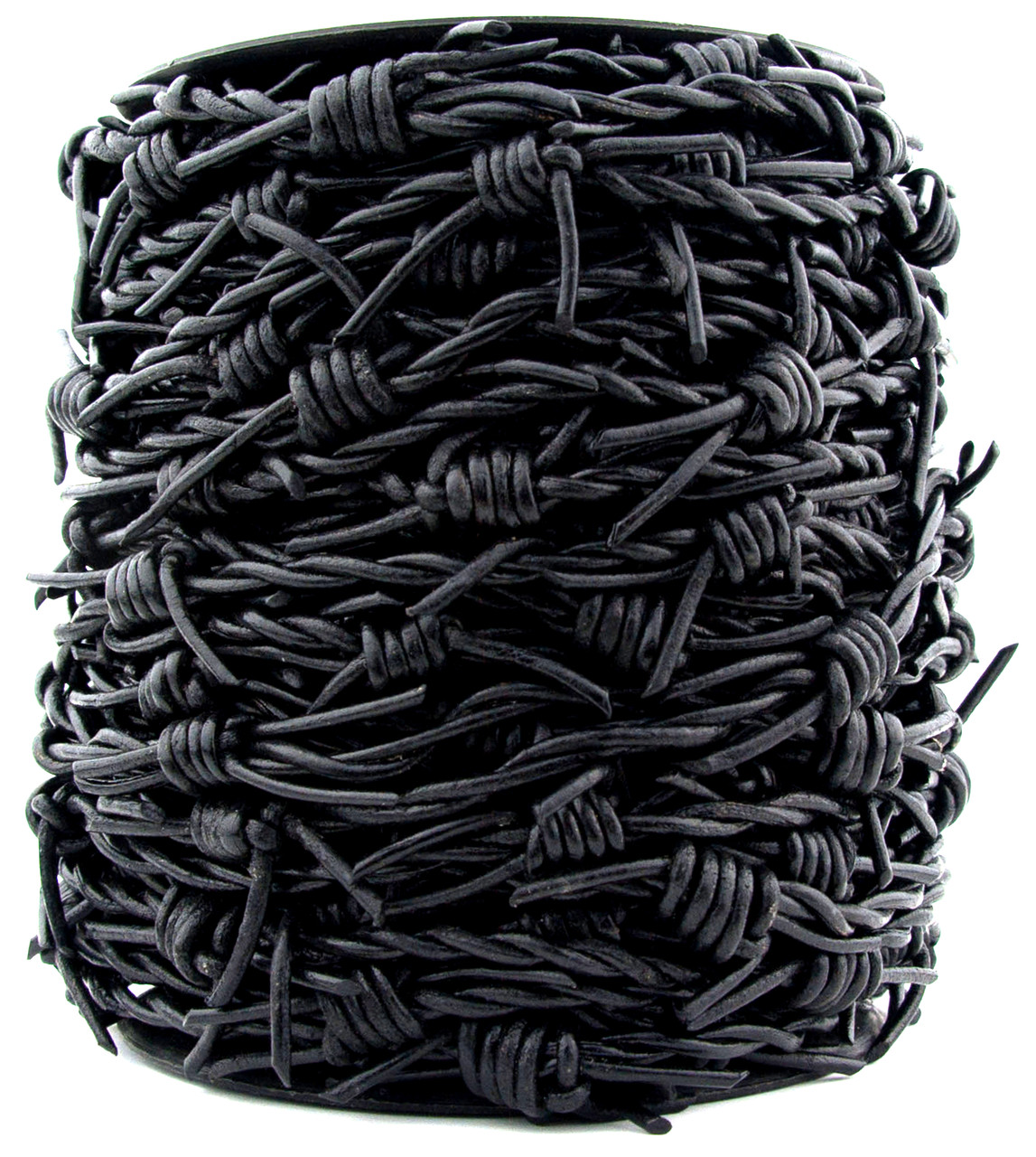 vintage barbed wire accessory 有刺鉄線 Xsotica Black Barbed Wire Leather Cord-1 Meter