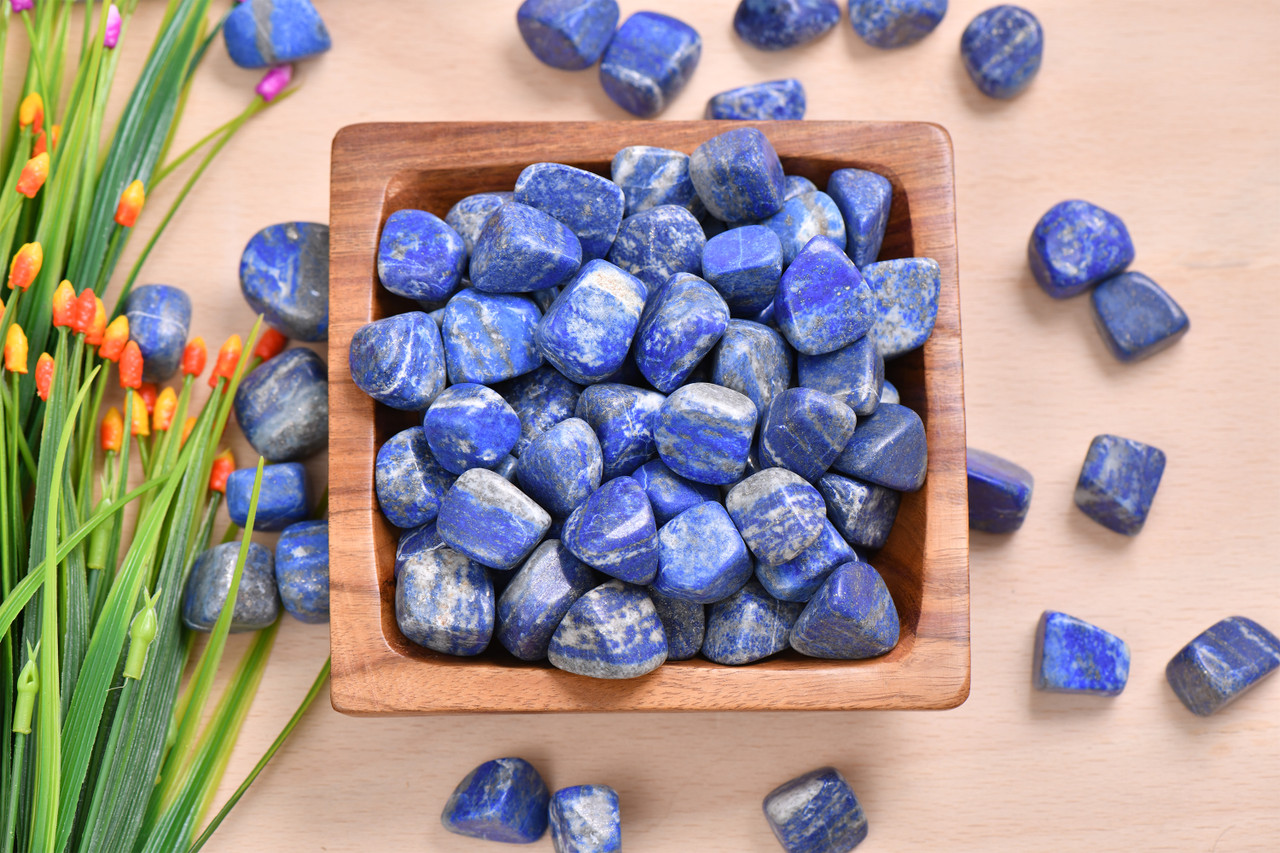 lapis lazuli tumbled stone