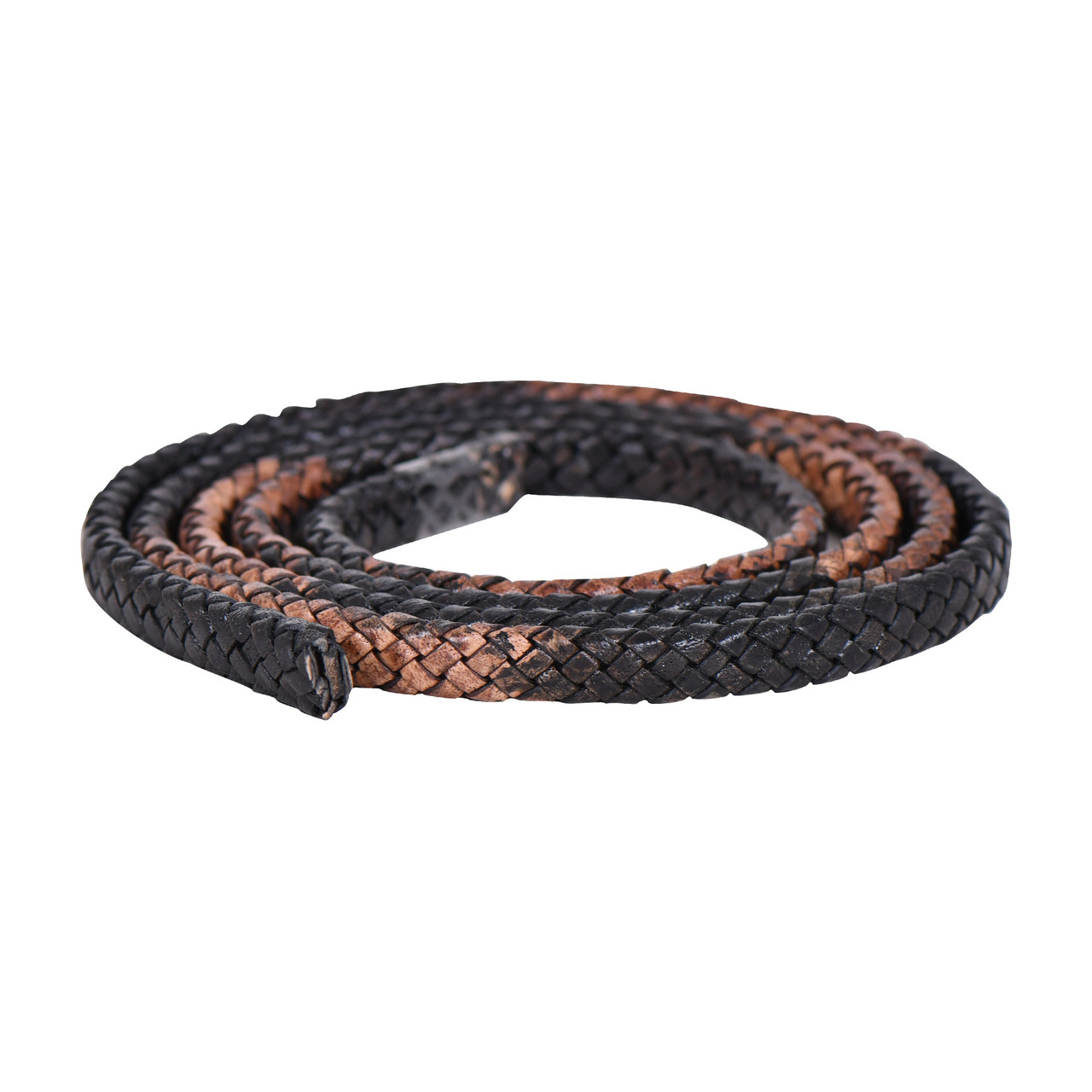 Leather Cords - Flat Braided Leather Cords - 8 mm Flat Bracelet Leather  Cords - Xsotica