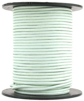 Hint of Mint Round Leather Cord 1mm 50 meters Hint of Mint Round Leather Cord 1mm 50 meters