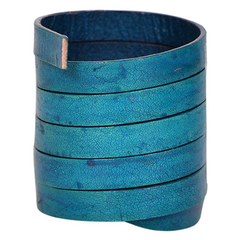 Xsotica Natural Turquoise Flat Leather Cords 10.0 MM X 2.0 MM- 1 Yard Xsotica Natural Turquoise Flat Leather Cords 10.0 MM X 2.0 MM- 1 Yard