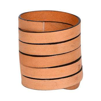 Xsotica-Natural Tan Flat Leather Cord With Black Edge 10.0 MM X 2.0 MM- 1 Yard Xsotica-Natural Tan Flat Leather Cord With Black Edge 10.0 MM X 2.0 MM- 1 Yard