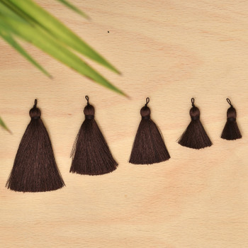 Large 3 Tier Silk Tassels for Jewelry Making Jewelry Tassels Mala Tassels  Choose Color 1 Tassel 
