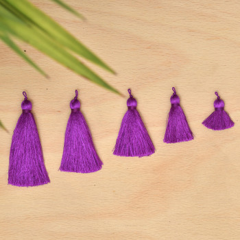 Silk Tassel,DIY Craft Supplies Handmade Jewelry Tassels - Purple Tassle / Tassles