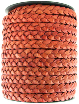 Pink Fuchsia Natural Flat Braided Leather Cord 10 mm 1 Yard Pink Fuchsia Natural Flat Braided Leather Cord 10 mm 1 Yard