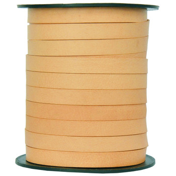 Natural- Flat Leather Cord 10mm*1mm