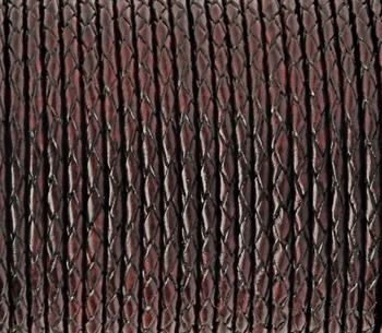 Xsotica Sugar Plum Round Bolo Braided Leather Cord 2.5 mm- Choose Length