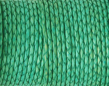 Xsotica Turquoise Natural Round Bolo Braided Leather Cord 2.5 mm- Choose Length Xsotica Turquoise Natural Round Bolo Braided Leather Cord 2.5 mm- Choose Length