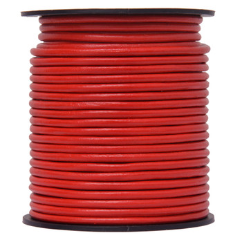 Xsotica Red Round Leather Cord 3mm 10 Feet Xsotica Red Round Leather Cord 3mm 10 Feet
