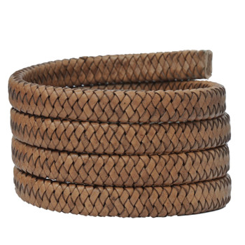 Xsotica Walnut Wood Flat Braided Bracelet Leather Cord 11.5mm 1 meter Xsotica Walnut Wood Flat Braided Bracelet Leather Cord 11.5mm 1 meter