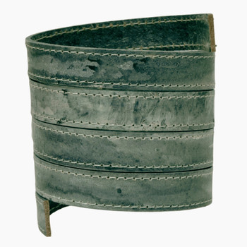 Xsotica Stitched Leather Strap 15MM X 2MM - Smoky Midnight - 1 Meter