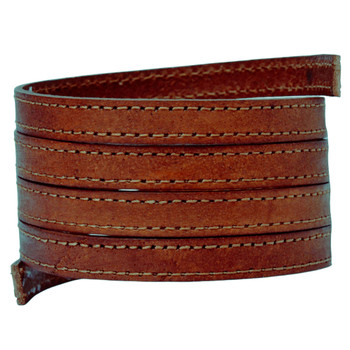 Xsotica Stitched Leather Strap 10MM X 2MM - Tan Brown- 1 Meter