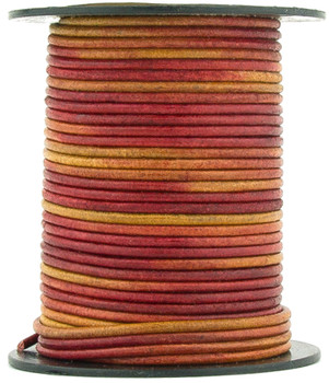 Gypsy Irasa Natural Dye Round Leather Cord 1.5mm 100 meters Gypsy Irasa Natural Dye Round Leather Cord 1.5mm 100 meters