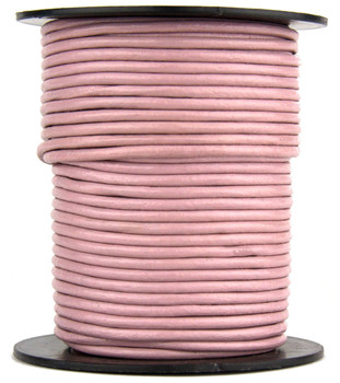 Mauve Round Leather Cord 2.0mm 25 meters Mauve Round Leather Cord 2.0mm 25 meters