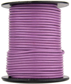 Radiant Orchid Round Leather Cord 1.5mm 25 meters