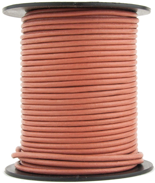 Terracota Round Leather Cord 1mm 25 meters