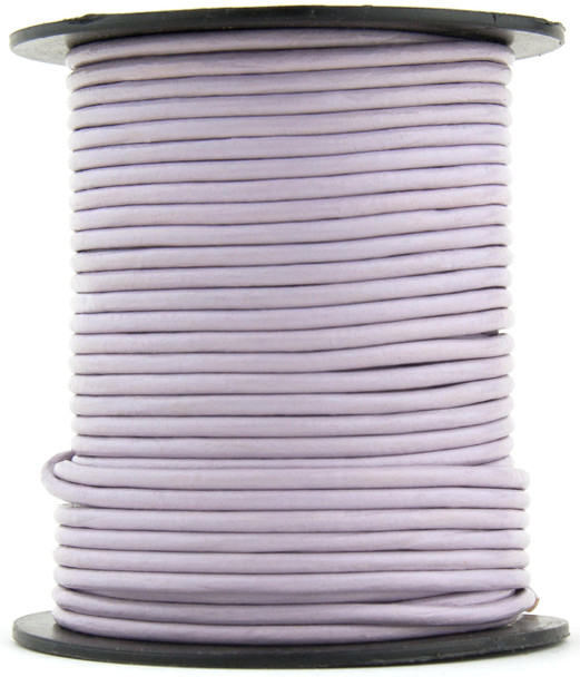 Xsotica Lavender Round Leather Cord 2.0mm 25 meters