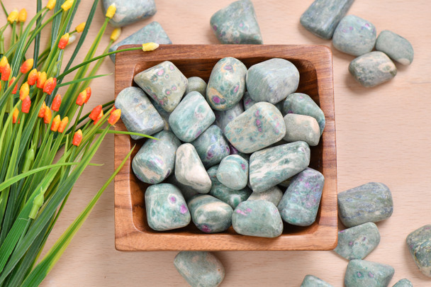 1 Ruby Fuchsite Tumbled Healing Stone