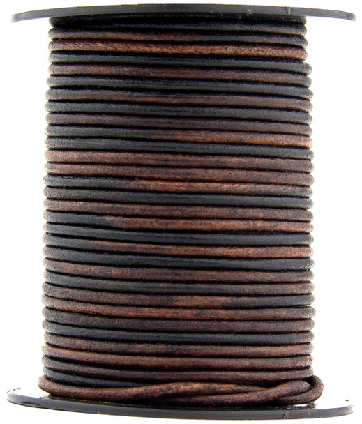 Gypsy Sippa Natural Dye Round Leather Cord 1.0mm 25 meters