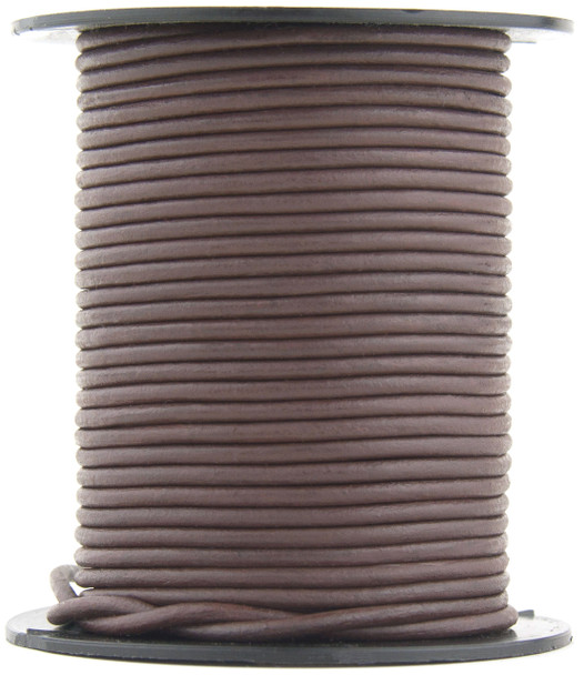 Xsotica Brown Natural Round Leather Cord 3.0mm 10 meters