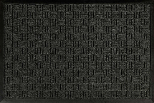 Photo of a charcoal carpet surface door mat Bantry design