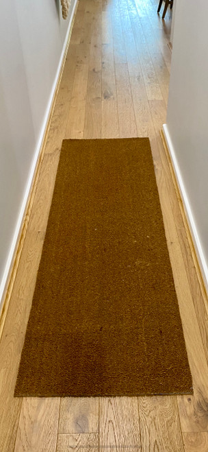 Natural Coir mat 1.8 metre Runner shown in hallway