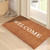Premium Natural Coir 40mm Doormat with White Welcome 55x 85cm