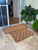 Thick Coir Door Mat with White Diamond print  55 x 85cm and 55 x 120cm