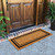 Wide Coir Mat at front door with black double border extra wide