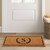 Coir door mat with initial printed