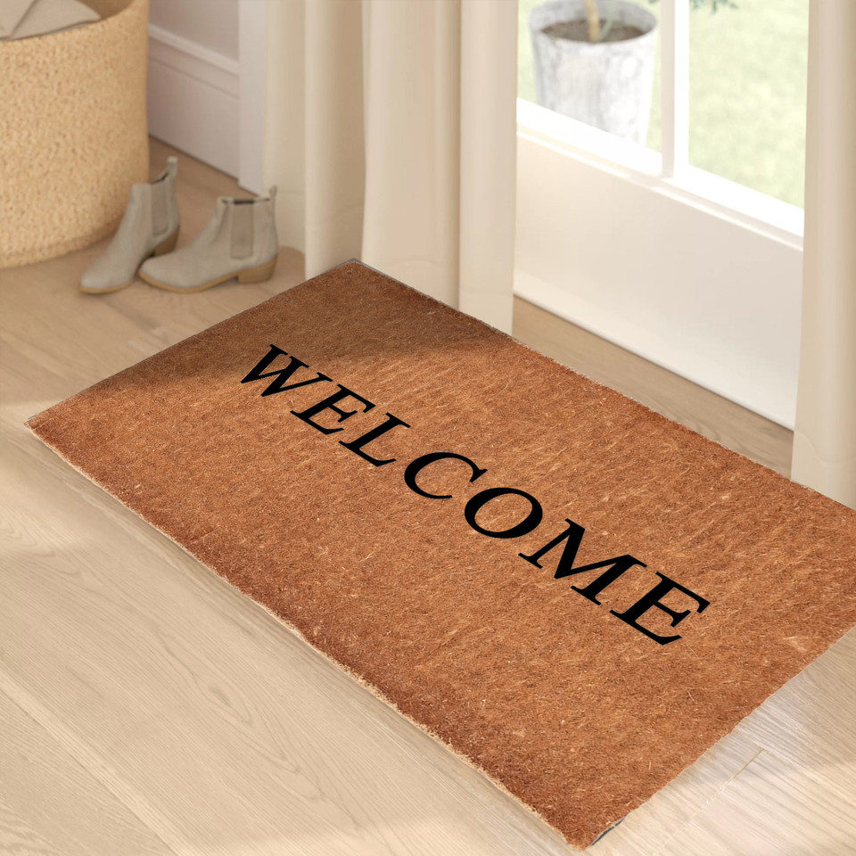 Premium Natural Coir Doormat Design 55x120cm Doormat