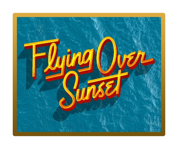 Flying Over Sunset Lapel Pin