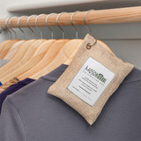 Moso Natural Air Purifying Bag 200g. A Scent Free Odor Eliminator for Cars, Closets, Bathrooms, Pet Areas. Premium Moso Bamboo Charcoal Odor Absorber. Two Year Lifespan!