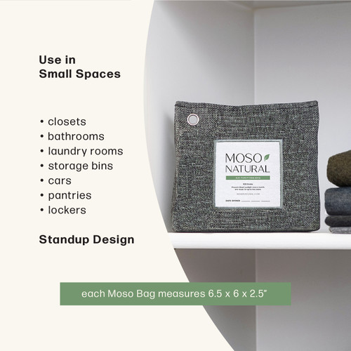 300 Gram Air Purifying Bag for Small Spaces. Covers 90sqft. Standup Design