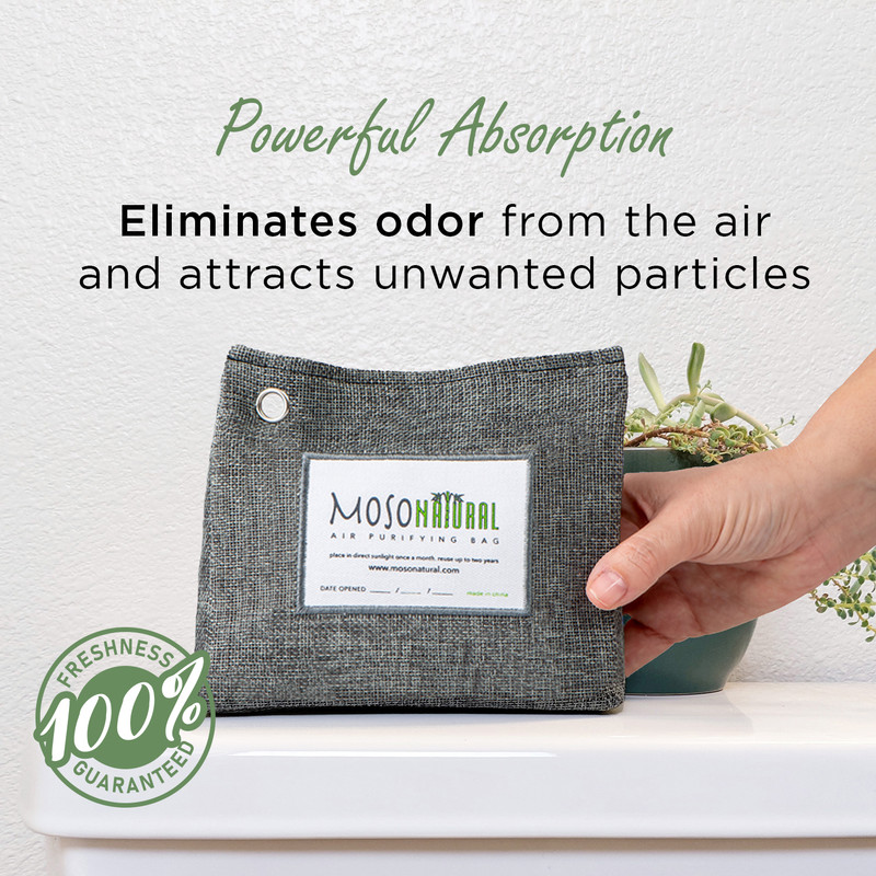 Unscented, Chemical-Free Odor Eliminator Natural Moso 300g 