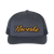 Navy Script Trucker Hat