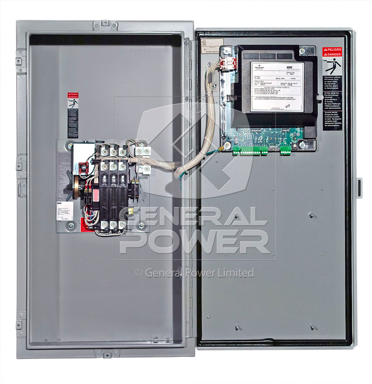 70 AMP Transfer Switch 3 Pole NEMA1 220V | ASCO Series 300