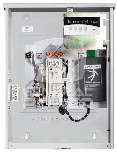 PHOTO 150 AMP 2 POLE GE ZENITH TRANSFER SWITCH ZTX000M60015B-ZEC3R-ZVC20-M060
