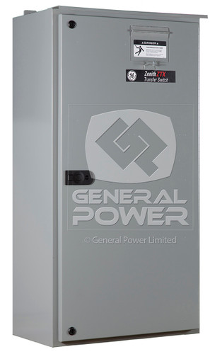 PHOTO GE ZENITH 300 AMP TRANSFER SWITCH SERIES ZTX ZTX000M60030B-ZEC01-ZVC20-M060