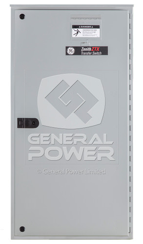 PHOTO 300 AMP TRANSFER SWITCH GE ZENITH SERIES ZTX ZTX000M60030E-ZEC01-ZVC70-M060