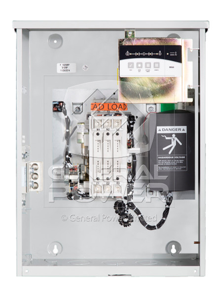 PHOTO 200 AMP 3 POLE GE ZENITH TRANSFER SWITCH ZTX000M60020E-ZEC3R-ZVC40-M060