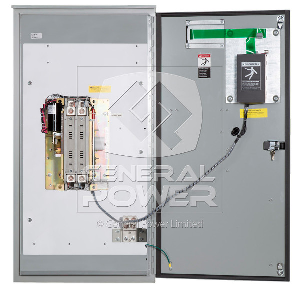 PHOTO 300 AMP 3 POLE GE ZENITH TRANSFER SWITCH ZTX000M60030E-ZEC01-ZVC70-M060