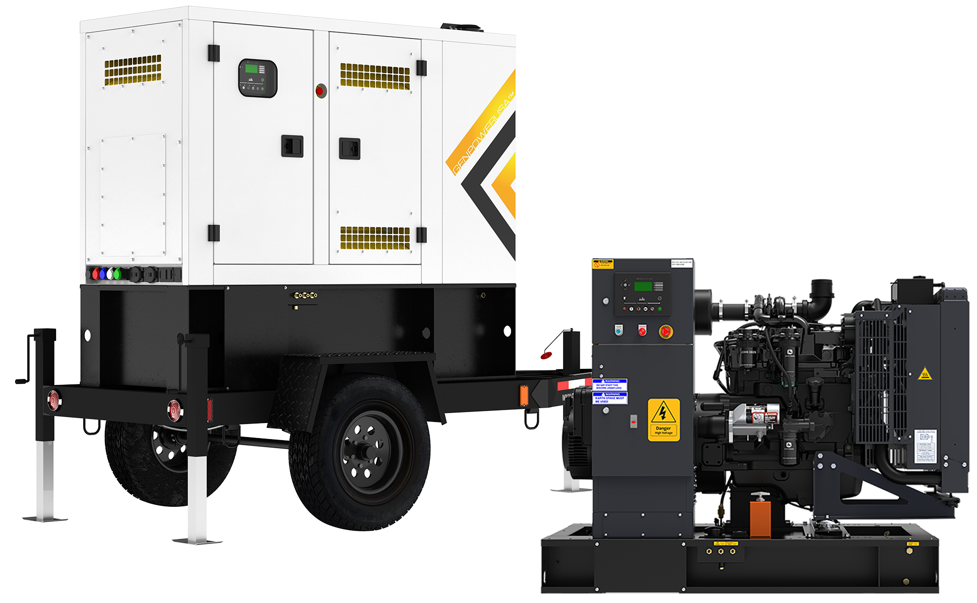 50kw mobile diesel generators photo