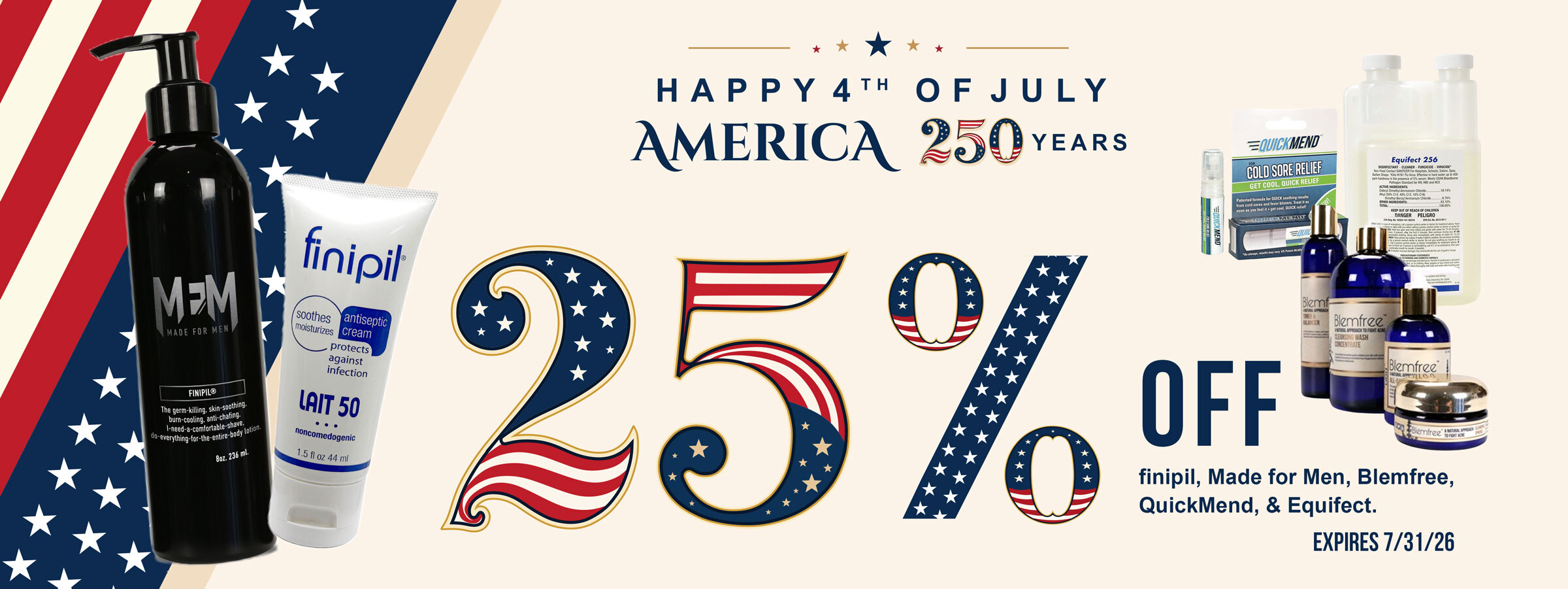 25% Off Select Products 